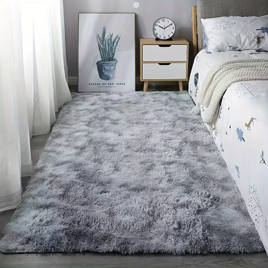 1pc Luxurious Tie-Dye Plush Soft Indoor Carpet - Area Rugs - Water-Absorbent, Non-Slip, Stain-Resistant, Modern Luxury Design for Living Room and Bedroom Areas, Home Decor, Soft Underfoot, Easy to Clean, Durable and Long-Last
